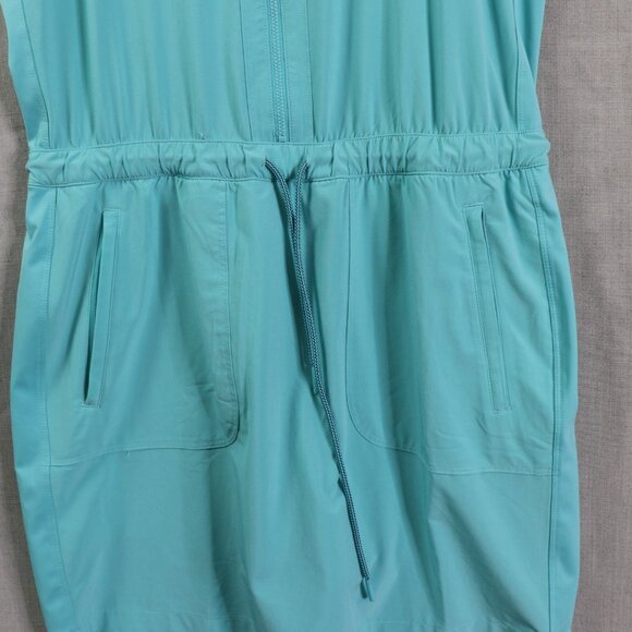 Athleta Expedition Dress Womens 8 Athletic Dress Built-In Shorts Aqua Green - Picture 10 of 10